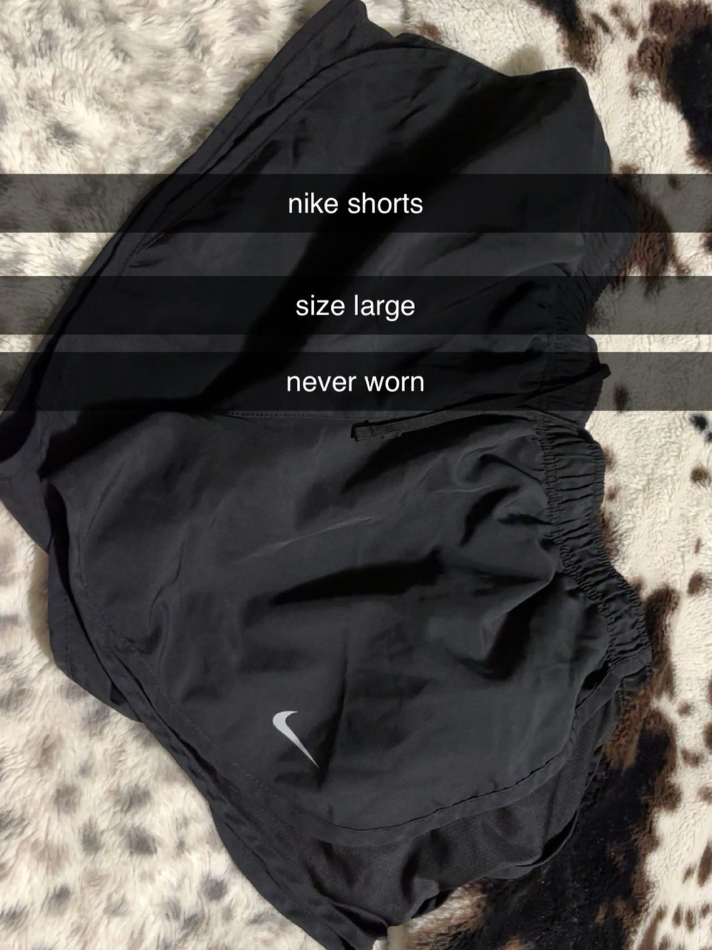 Nike Black Athletic Running Shorts